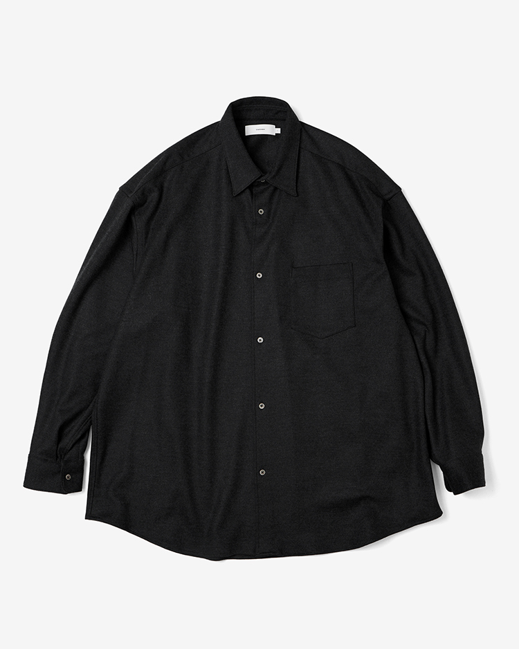 Graphpaperデザイナー南氏が解説 / Wool Smooth Flannel Oversized Regular Collar Shirt / Easy Wide Pants 